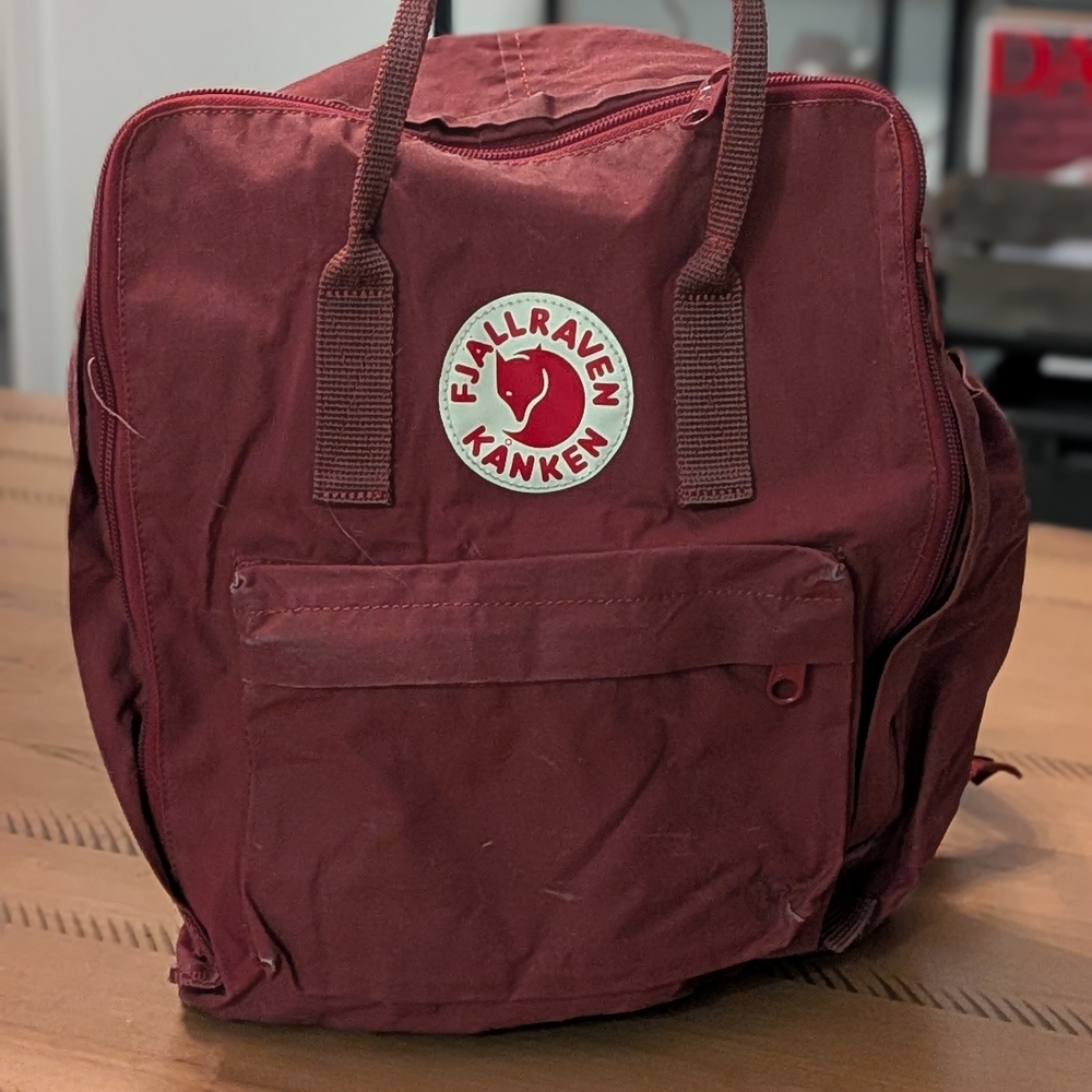 Fjallraven Kanken Backpack in Deep Burgundy